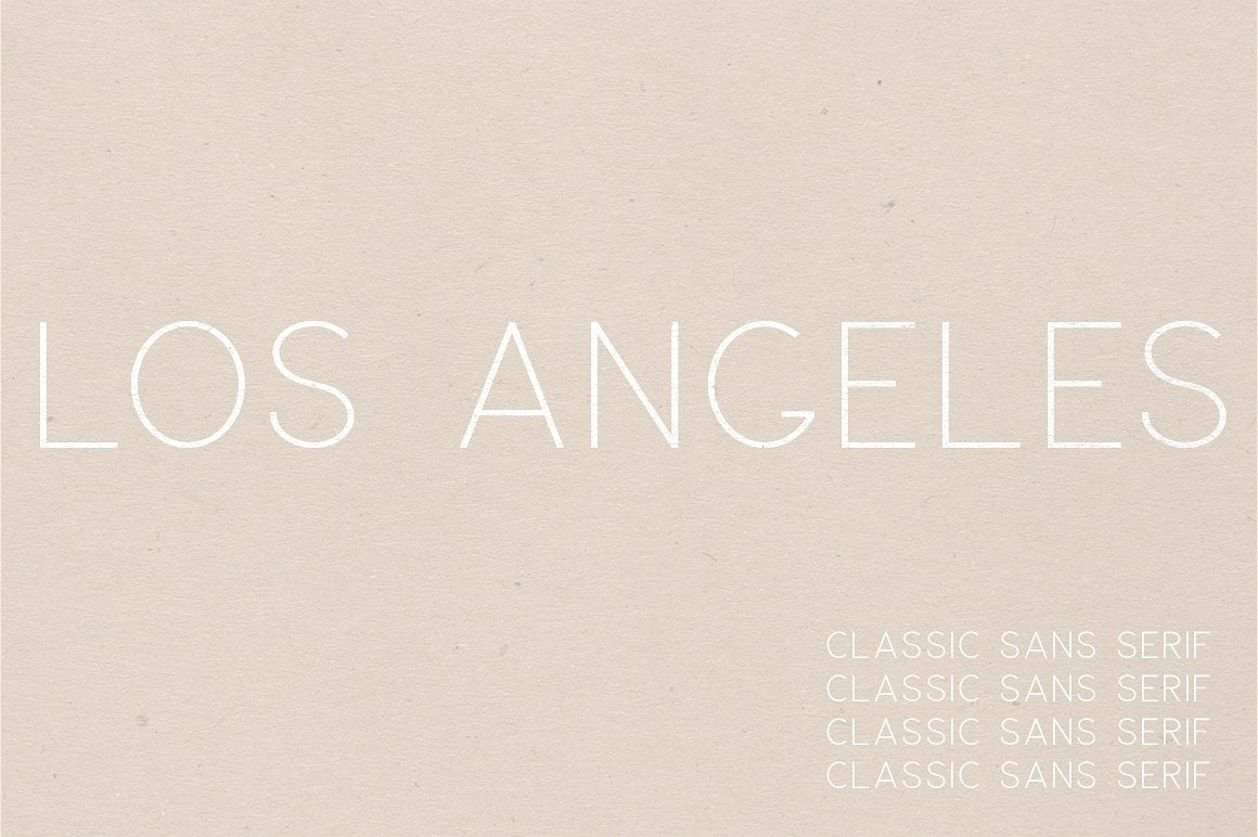 Los Angeles | A Multi-Weight Font