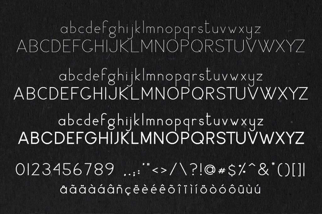Los Angeles Multi-Weight Sans Serif Font Typeface by Jen Wagner Co.