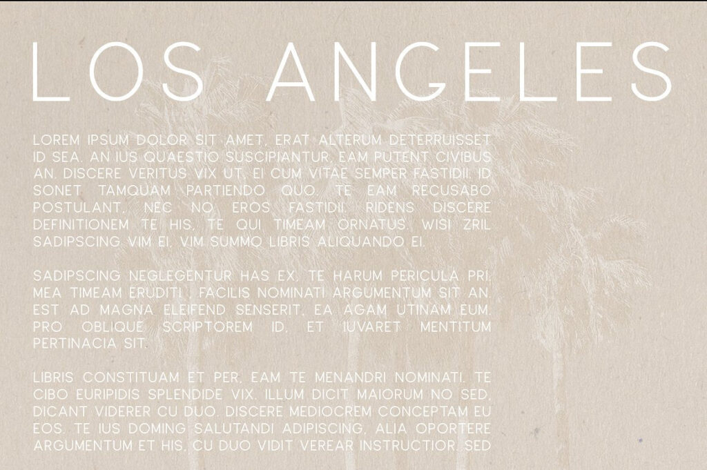 Los Angeles Multi-Weight Sans Serif Font Typeface by Jen Wagner Co.