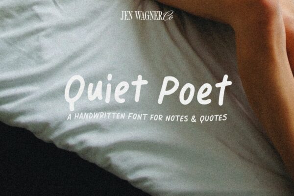 Quiet Poet Font Jen Wagner Co