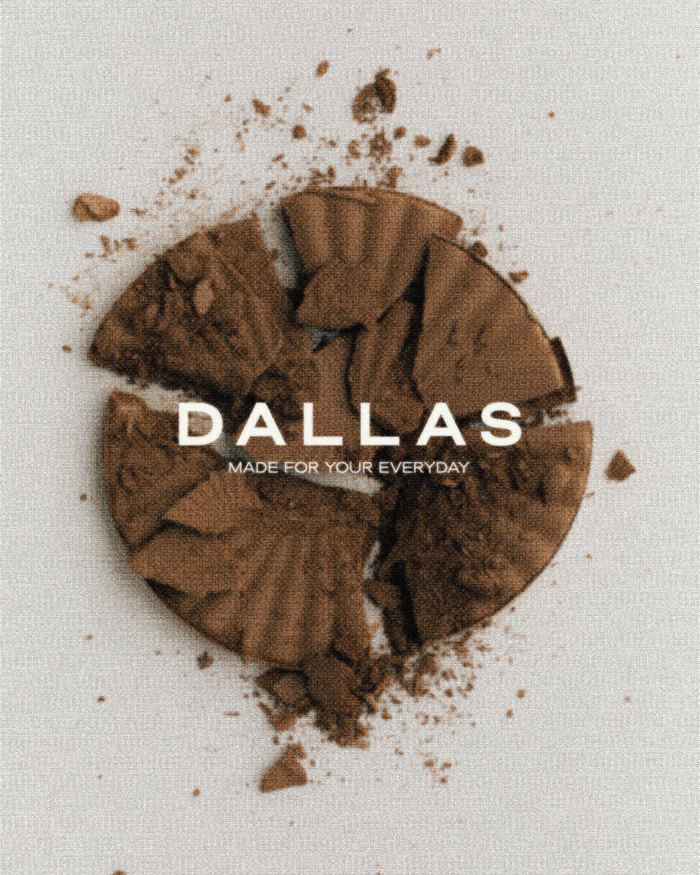 Dallas launch poster — bronzer texture