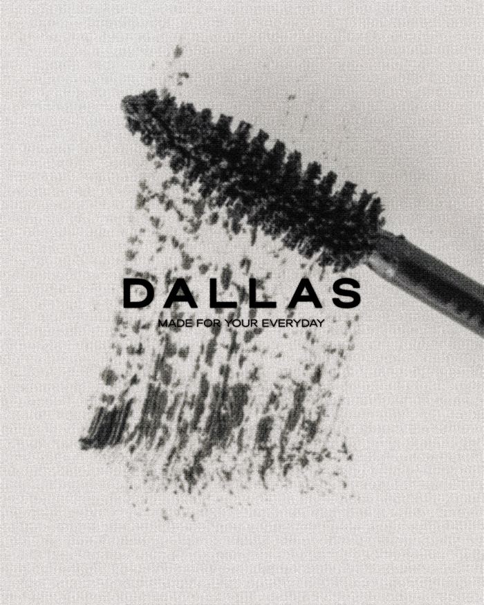 Dallas launch poster — mascara texture